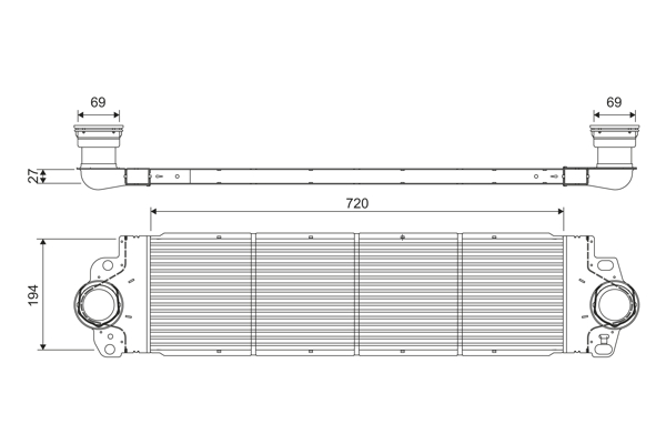 Interkoeler Valeo 818272