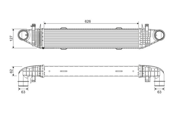 Interkoeler Valeo 818276