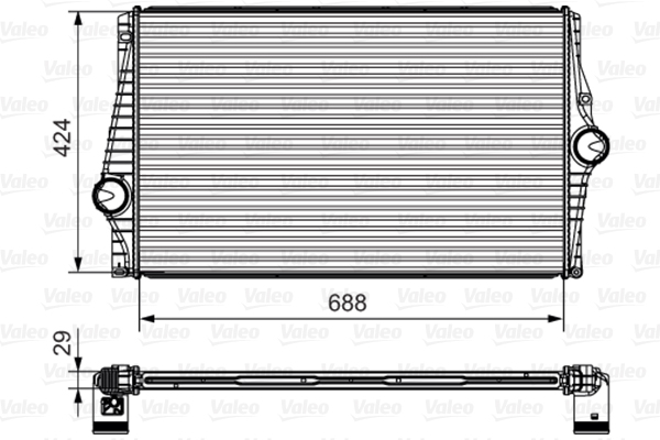 Interkoeler Valeo 818280