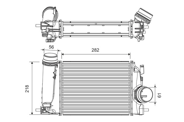 Interkoeler Valeo 818293