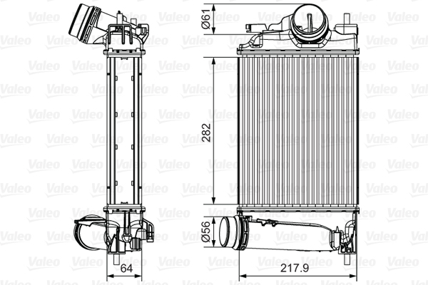 Interkoeler Valeo 818295