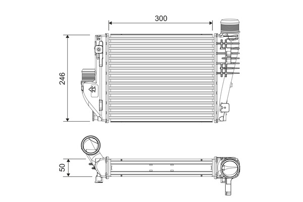 Interkoeler Valeo 818304