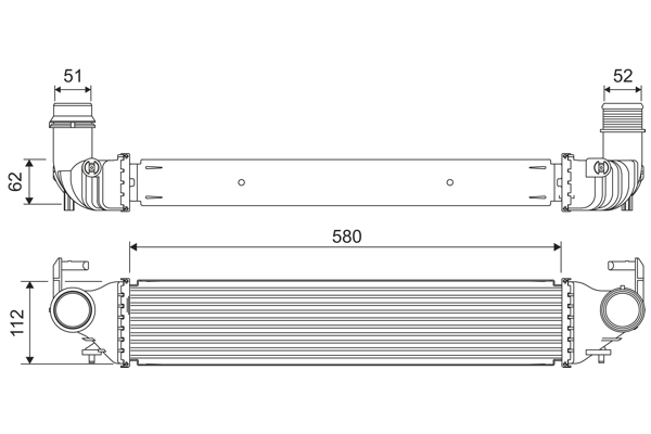 Interkoeler Valeo 818312