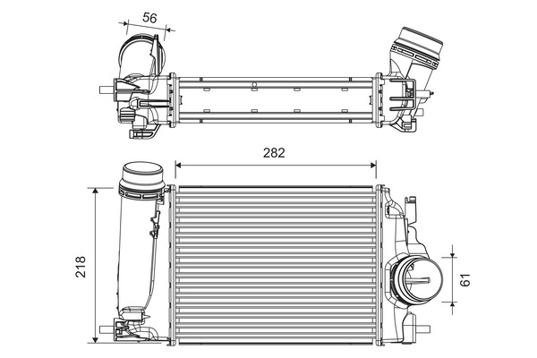 Interkoeler Valeo 818317