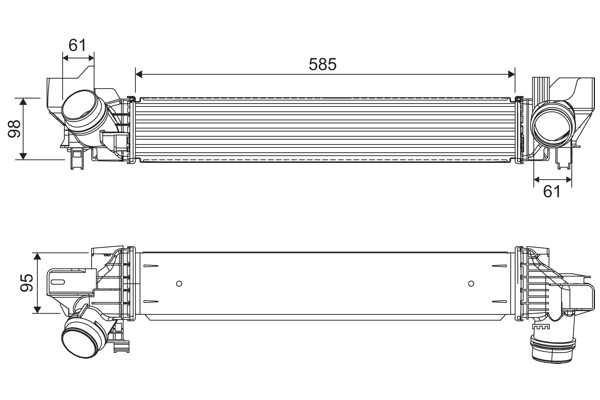 Interkoeler Valeo 818318