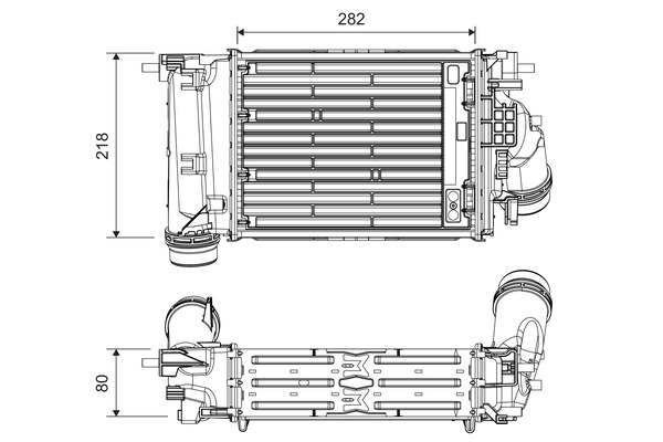 Interkoeler Valeo 818319