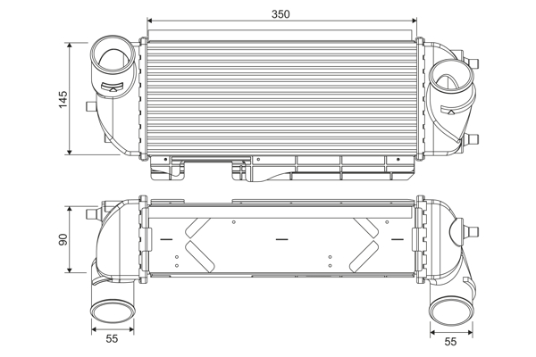 Interkoeler Valeo 818368