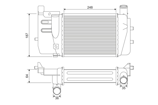 Interkoeler Valeo 818369