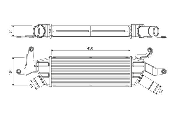 Interkoeler Valeo 818370