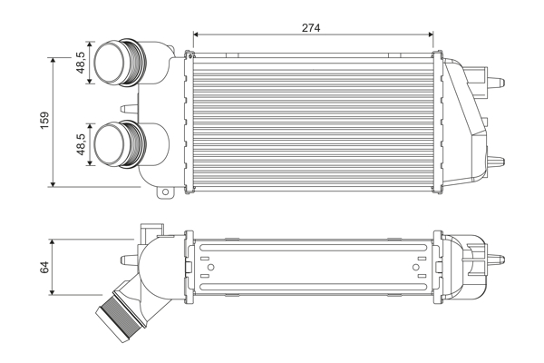 Interkoeler Valeo 818371