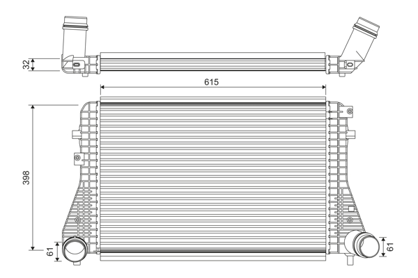 Interkoeler Valeo 818372