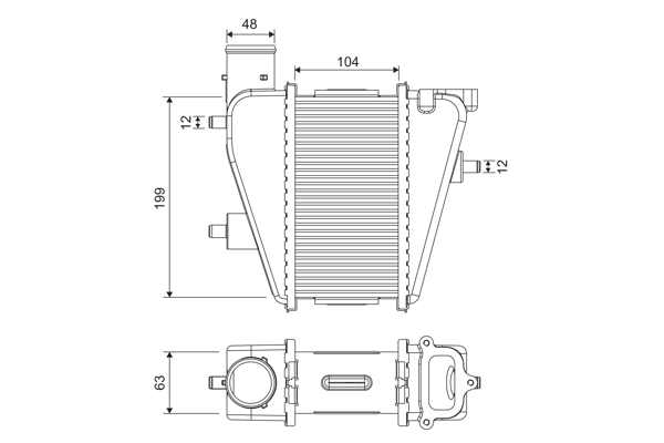 Interkoeler Valeo 818373