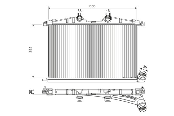 Interkoeler Valeo 818374