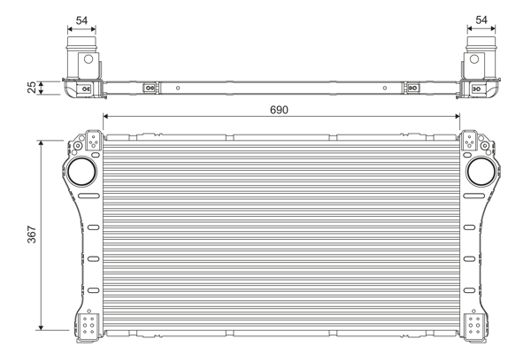 Interkoeler Valeo 818375