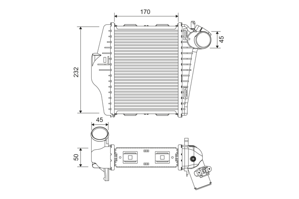 Interkoeler Valeo 818378