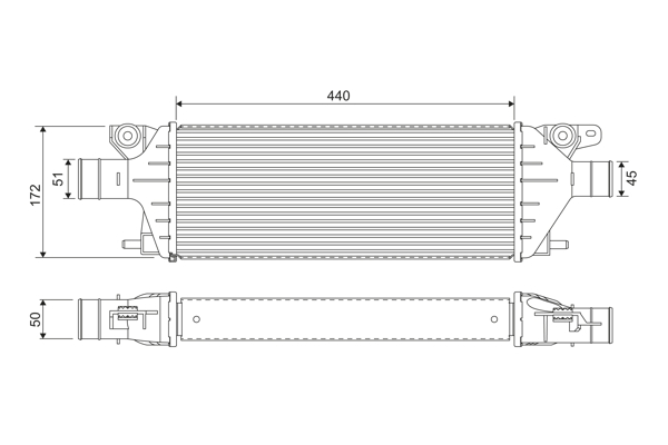 Interkoeler Valeo 818379