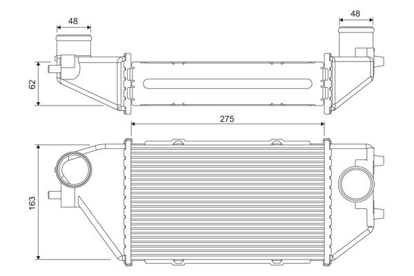 Interkoeler Valeo 818381