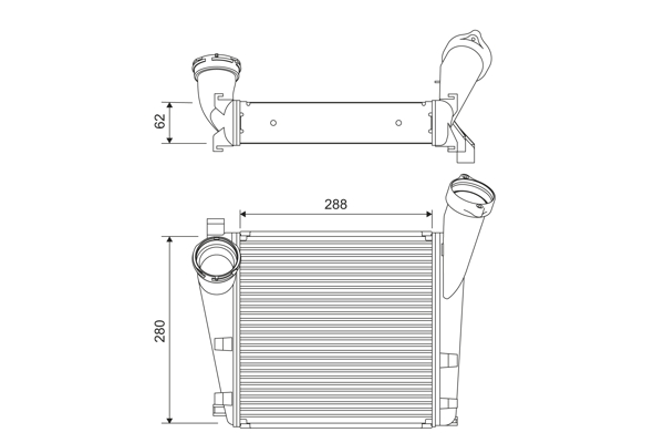 Interkoeler Valeo 818394