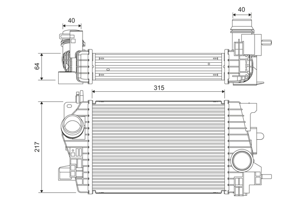 Interkoeler Valeo 818537