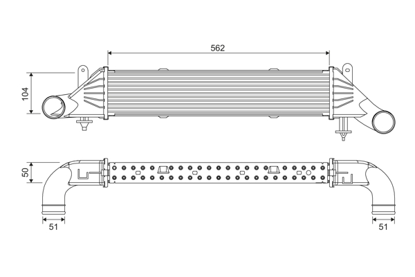 Interkoeler Valeo 818540