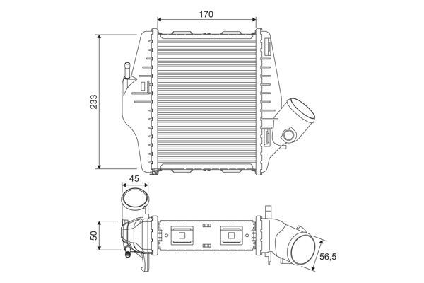 Interkoeler Valeo 818543