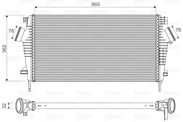 Interkoeler Valeo 818603