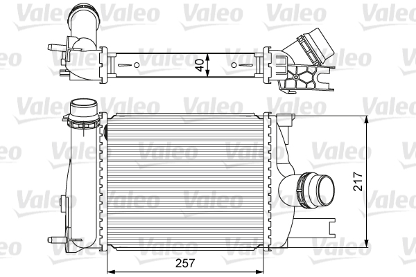 Interkoeler Valeo 818622