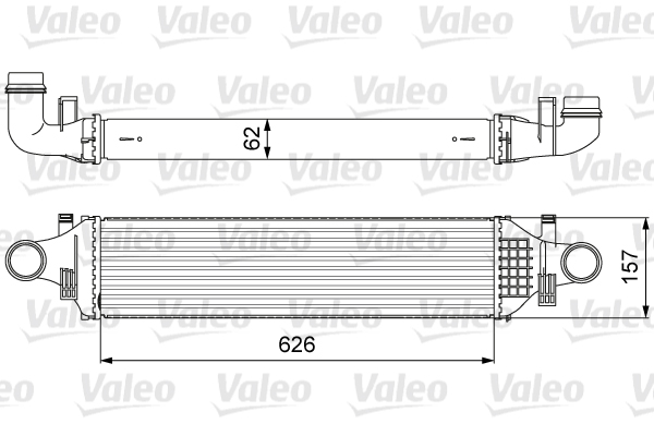 Interkoeler Valeo 818624