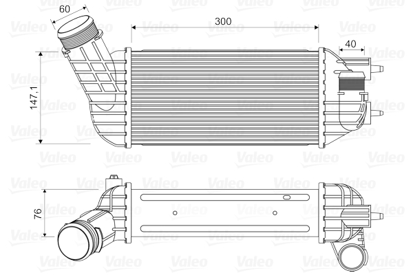 Interkoeler Valeo 818652