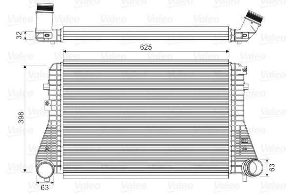 Interkoeler Valeo 818674