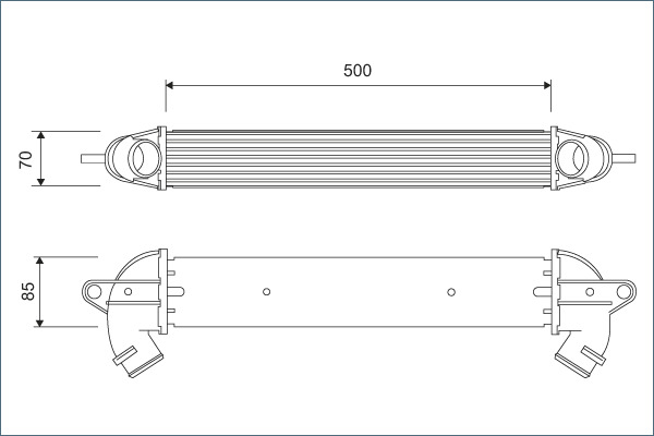 Interkoeler Valeo 818711