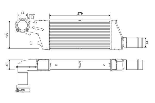 Interkoeler Valeo 818809