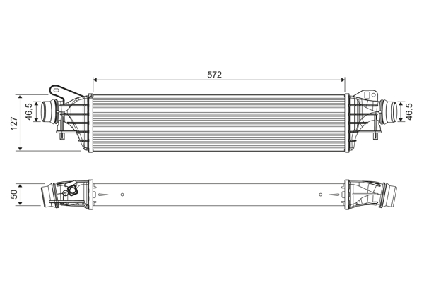 Interkoeler Valeo 822909