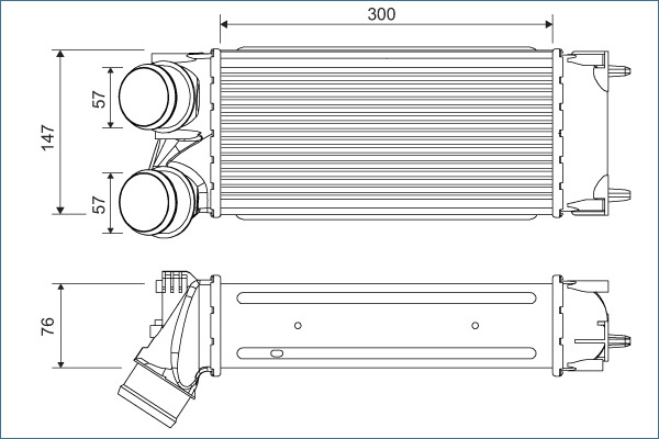 Interkoeler Valeo 822925