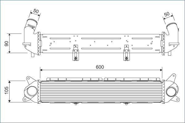 Interkoeler Valeo 822928