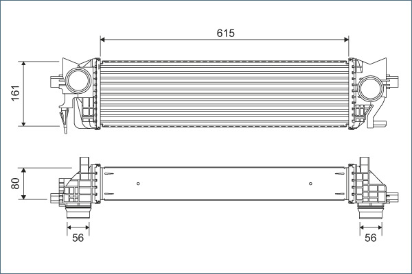 Interkoeler Valeo 822930