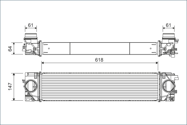 Interkoeler Valeo 822931