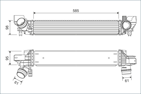 Interkoeler Valeo 822932