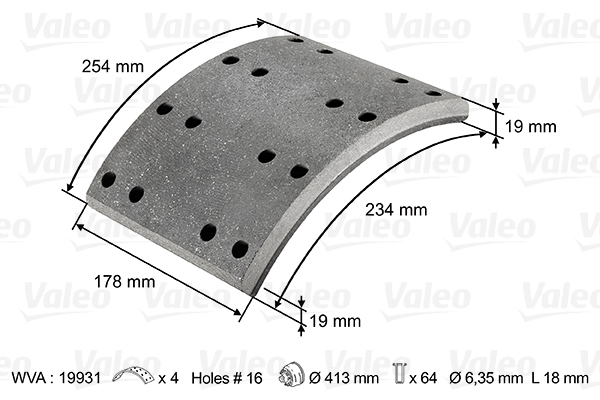 Valeo Remtrommel 124027