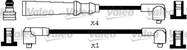 Bougiekabelset Valeo 346593