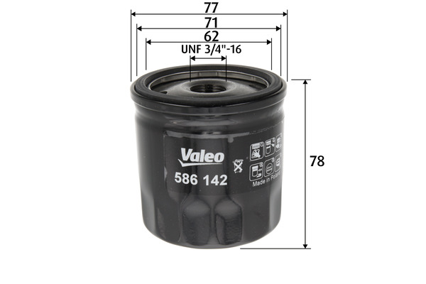 Valeo Oliefilter 586142