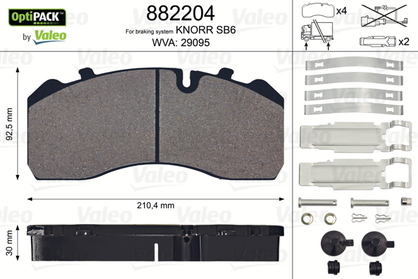 Valeo Remblokset 882204