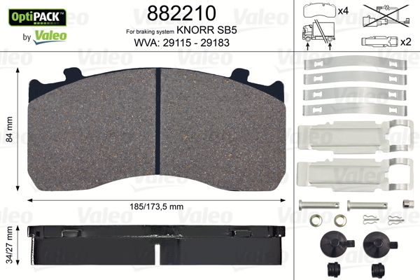 Valeo Remblokset 882210