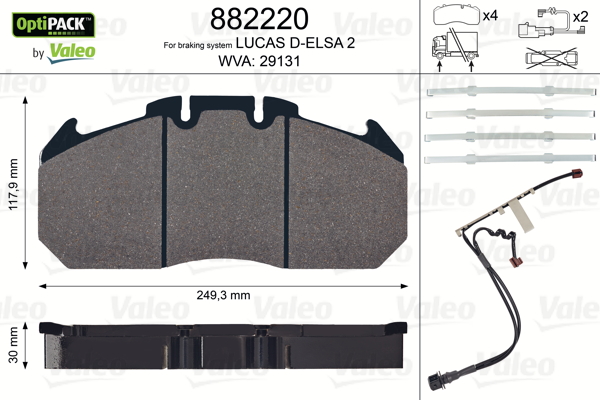 Valeo Remblokset 882220