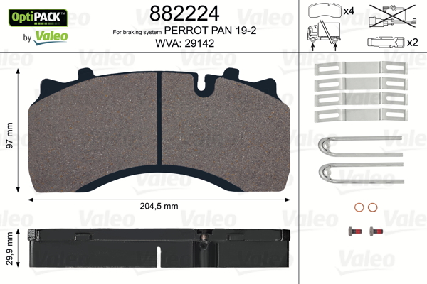 Valeo Remblokset 882224