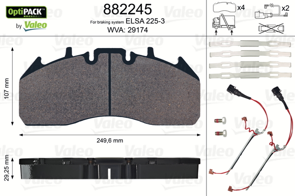 Remblokset Valeo 882245