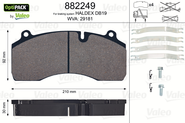 Valeo Remblokset 882249