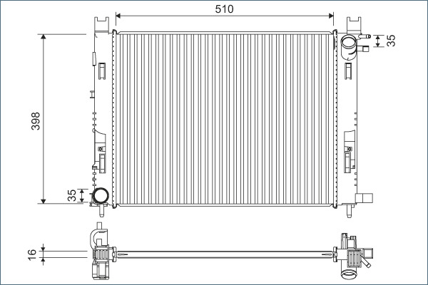 Radiateur Valeo 701120