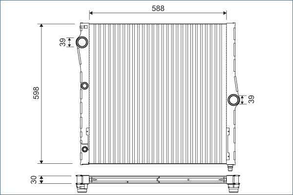 Radiateur Valeo 701121