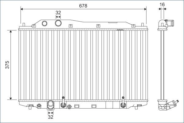 Radiateur Valeo 701135